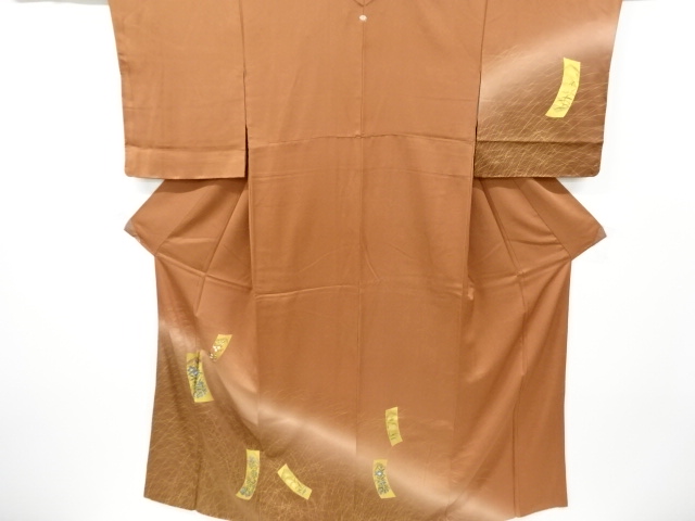 JAPANESE KIMONO / VINTAGE HOMONGI KIMONO / KINSAI / TANZAKU